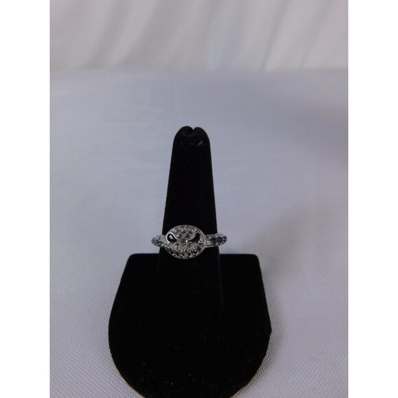 Jack Skellington Face Ring Silver Tone Adjustable Halloween Gothic Punk Jewelry - Picture 1 of 7
